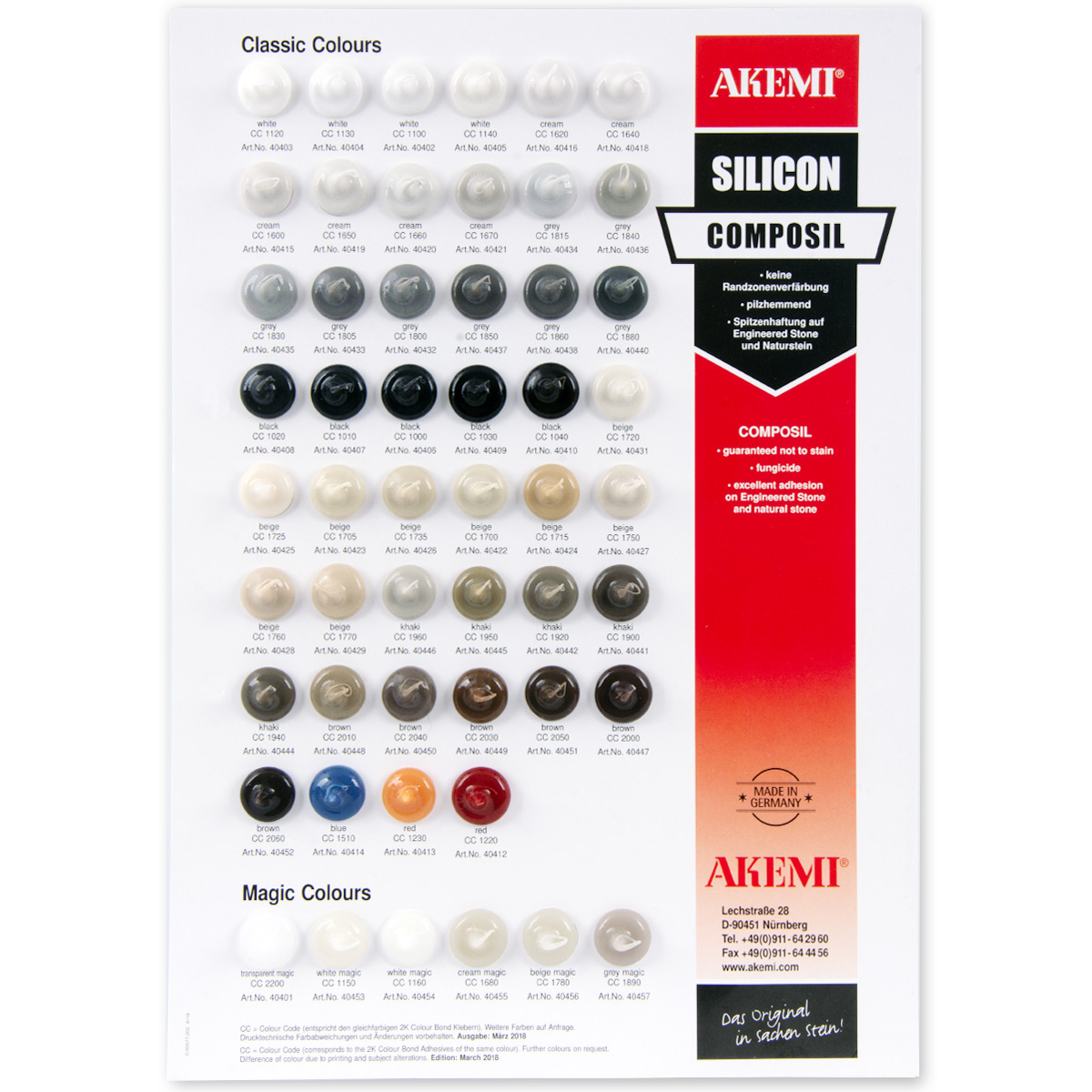 Composil - Colour Matched Silicone: AKEMI Stone